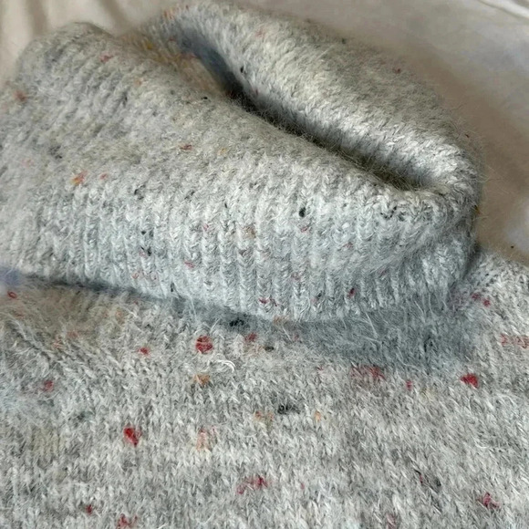 Lou & Grey for LOFT Ladies Speckled Confetti Cowl Neck Soft Sweater S - Picture 3 of 6